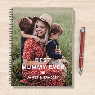Cute Best Mummy Ever Heart Mother's Day Photo Planner