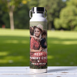 Cute Best Mummy Ever Heart Mother's Day Photo Water Bottle<br><div class="desc">Cute Best Mummy Ever Heart Mother's Day Photo Water Bottle features your favorite photo with the text "best mummy ever" in modern white script with a heart and your names below. Personalize by editing the text in the text box provided and adding your own picture. Designed by ©2022 Evco Studio...</div>