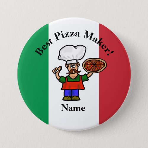Cute Best Pizza Maker Button