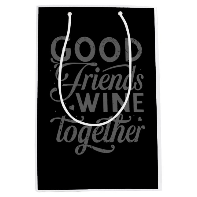 Cute Best Sister Ever Girlfriends Women Girl Sibli Medium Gift Bag (Front)