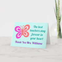 Cute Best Teacher Appreciation Butterfly Quote