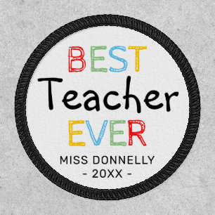 Cute Best Teacher Ever Patch