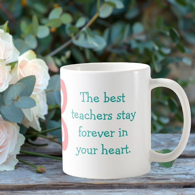 Cute Best Teacher Quote Personalized Butterfly Coffee Mug (Creator Uploaded)