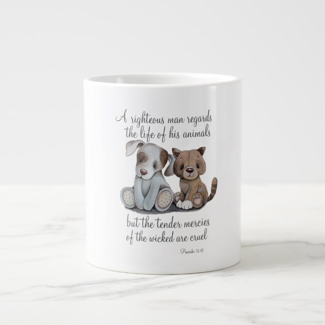 Cute Bible Giant Coffee Mug (Front)