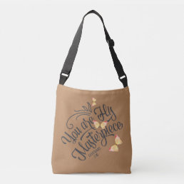 Cute Bible Quote Ephesians 2:10 With Butterflies Crossbody Bag