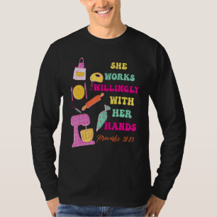 Cute bible verse baking cake cupcake baker decorat T-Shirt