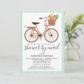 Cute Bicycle Baby Shower by Mail Invitation | Zazzle