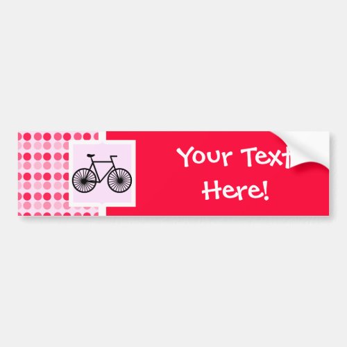 Cute Bicycle Bumper Sticker