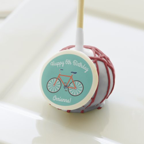 Cute Bicycle Kids Bike Birthday Party Cycling Cake Pops
