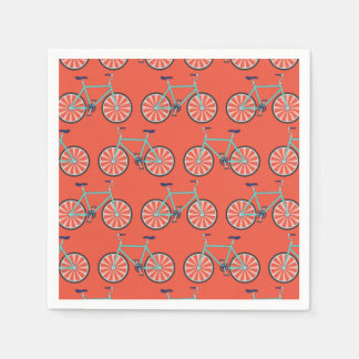 Cute Bicycle Kids Bike Birthday Party Cycling Napkins