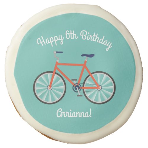 Cute Bicycle Kids Bike Birthday Party Cycling Sugar Cookie