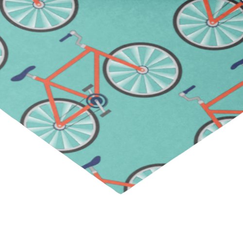 Cute Bicycle Kids Bike Birthday Party Cycling Tissue Paper