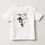 Cute Big Brother Monkey with Lil' Baby Sis Toddler T-shirt
