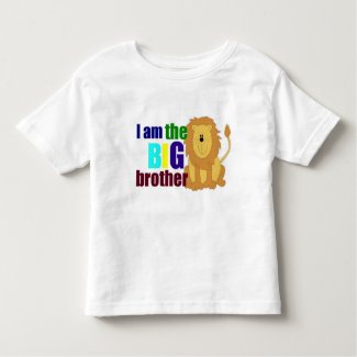 Cute Big Brother with Lion Toddler T-Shirt
