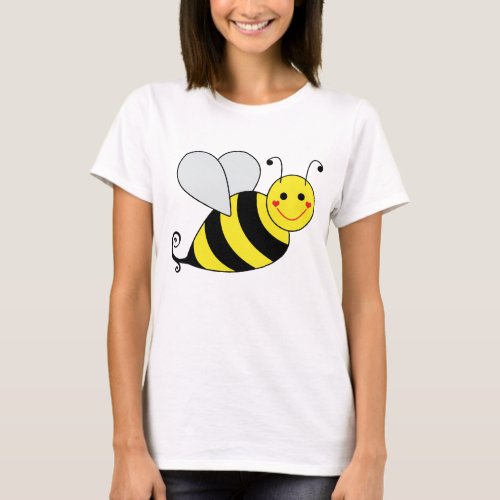 Cute Big Bumble Bee T_Shirt