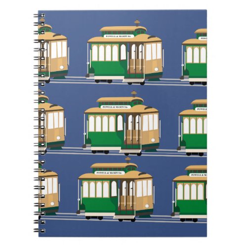 Cute Big Cable Car Pattern Notebook