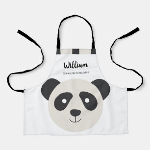Cute BIG Cartoon Panda Zoo Keeper in Training Apron