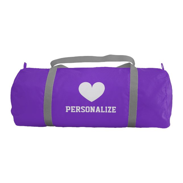 Cute big duffle bags for women and girls sports (Front)