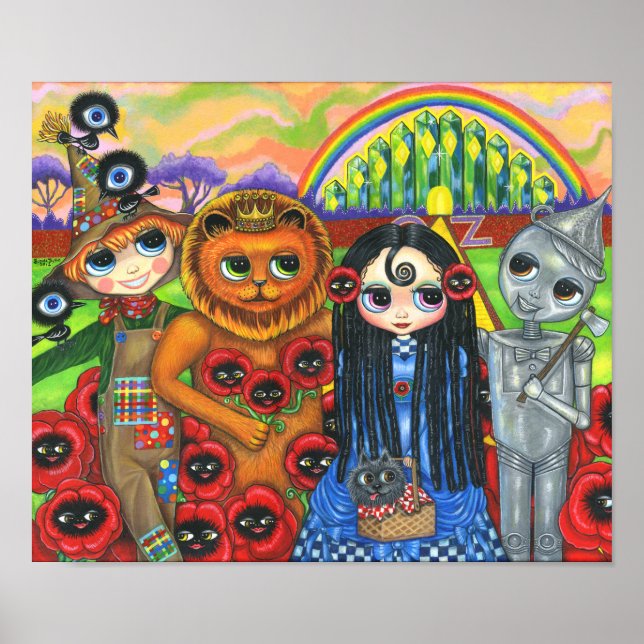 Cute Big Eye Girl Doll & Friends Poster (Front)