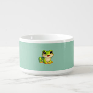 Cute Big-Eyed Frog Kawaii Animal Design Bowl