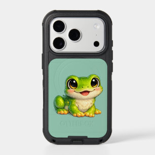 Cute Big-Eyed Frog Kawaii Animal Design iPhone 17 Pro Case