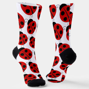Cute Big Ladybird Pattern Socks