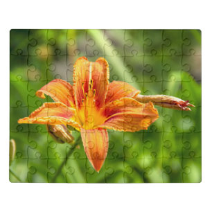 Cute big Lily flower photo Jigsaw Puzzle