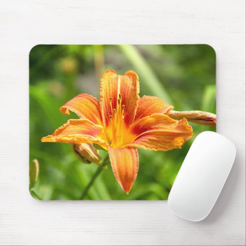 Cute big Lily flower photo Mouse Pad