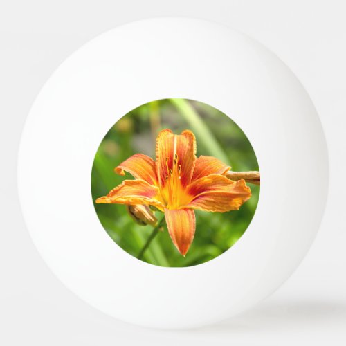 Cute big Lily flower photo Ping Pong Ball