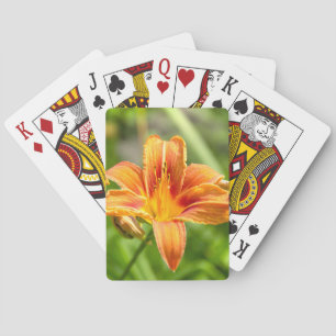 Cute big Lily flower photo Poker Cards