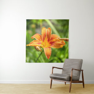 Cute big Lily flower photo Tapestry
