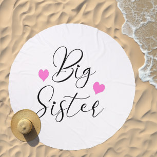 Cute Big Sister Beach Towel
