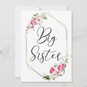 Cute Big Sister Invitation