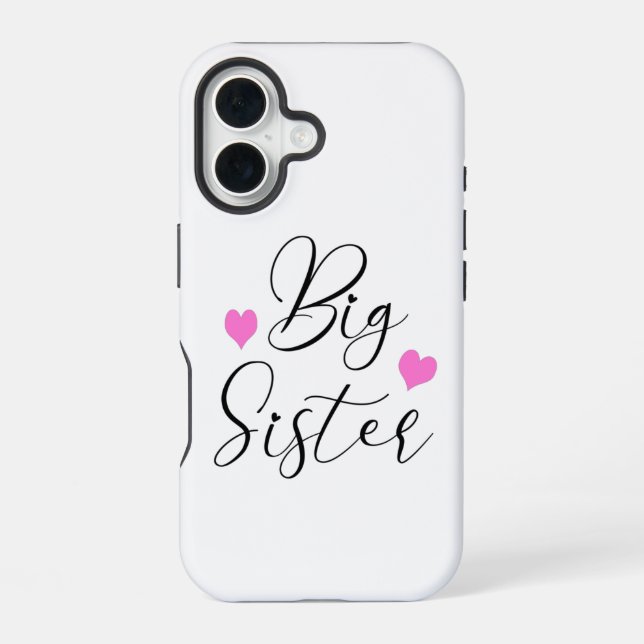 Cute Big Sister        Iphone Case (Back)