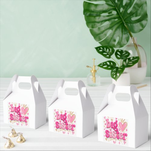 Cute Big Sister Treat Bags – Sweet Bakery Paper Ba Favor Boxes