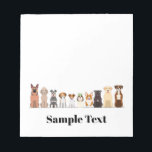 cute big&small dogs design note pad<br><div class="desc">cute big&small dogs design note pad.</div>