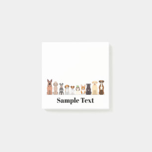cute big&small dogs design post it post-it notes