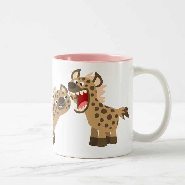 Cute Big-Teethed Cartoon Hyenas Mug (Right)