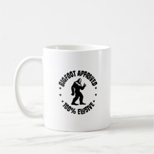 Cute Bigfoot Approved Retro Mug