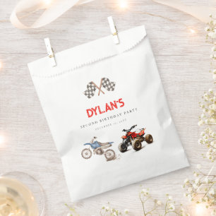 Cute Bikes Birthday Favor Bag