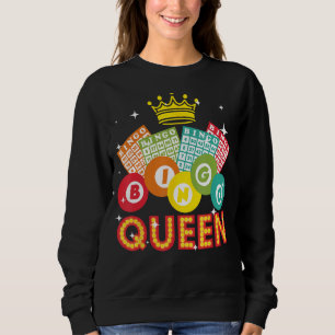 Cute Bingo Designs For Women Mom Bingo Lovers Casi Sweatshirt