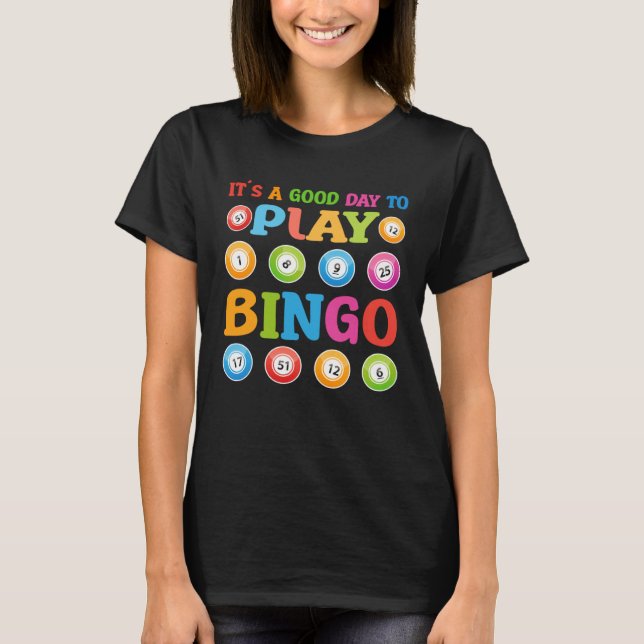 Cute Bingo For Casino Game Bingo T-Shirt (Front)