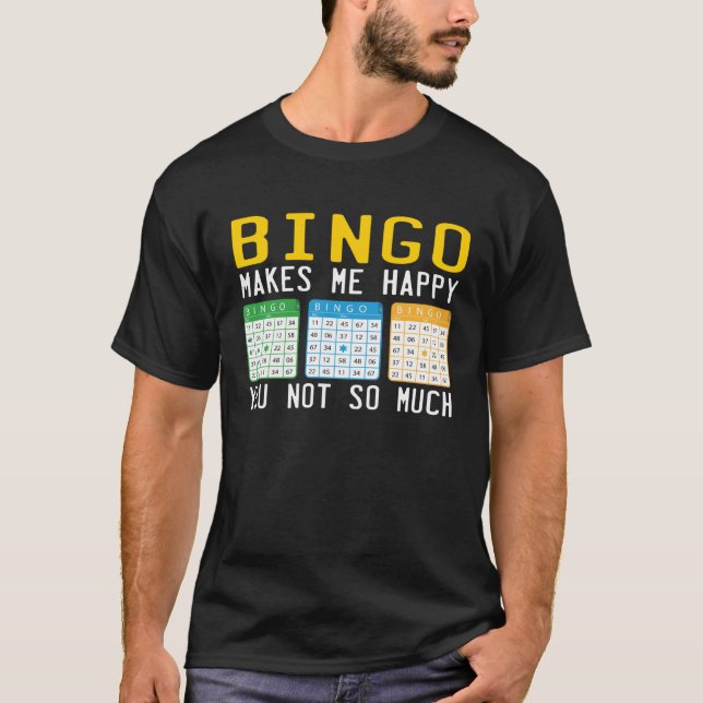 Cute Bingo For Casino Game Bingo T-Shirt (Front)