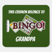 Bingo Seat Cushion with Cushion Back - Bingo Ball Design