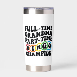 Cute Bingo Grandma word art Insulated Tumbler