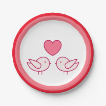 Cute Bird and Heart Love Design