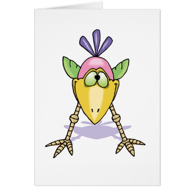 Cute Bird Blank Card (Front)