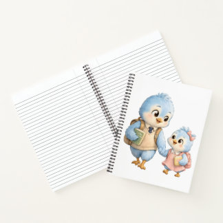 Cute Bird Brother Sister Journal