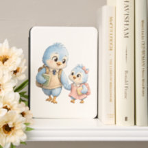 Cute Bird Brother Sister Kindle Cover