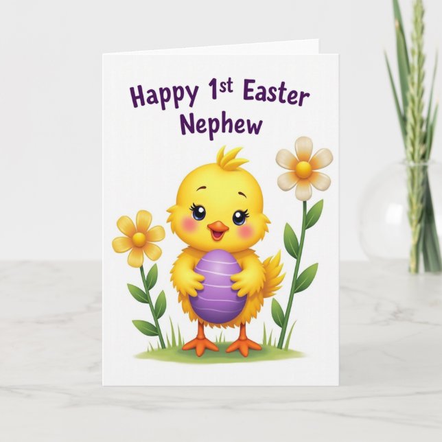 Cute Bird Celebration Card (Front)